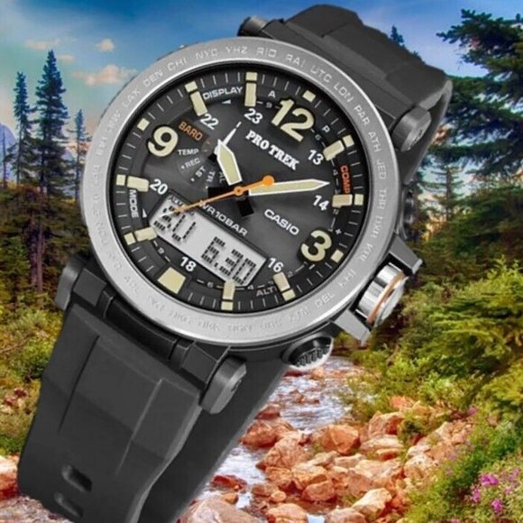 Casio Pro Trek Men's Tough Solar Triple Sensor 51mm Watch PRG-600-1 - Picture 3 of 3